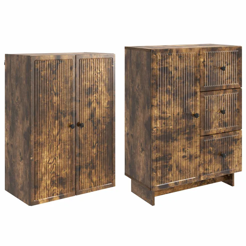 Spintelė 2 pcs 66 x 34,5 x 90 cm Apdirbta mediena