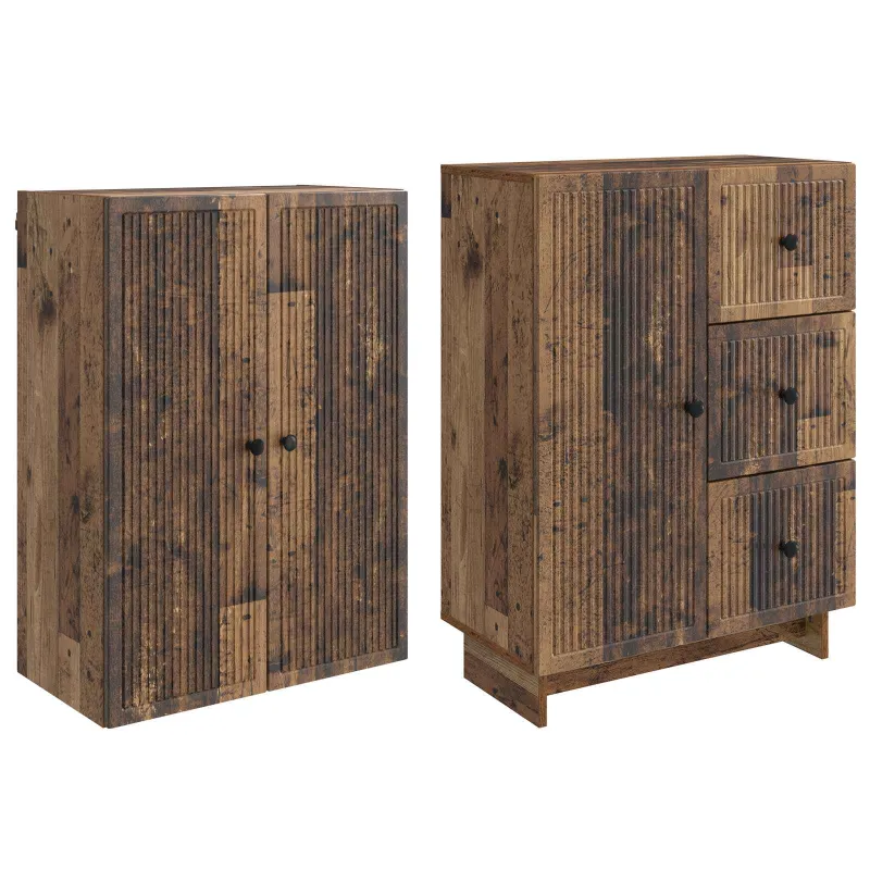 Spintelė 2 pcs 66 x 34,5 x 90 cm Apdirbta mediena