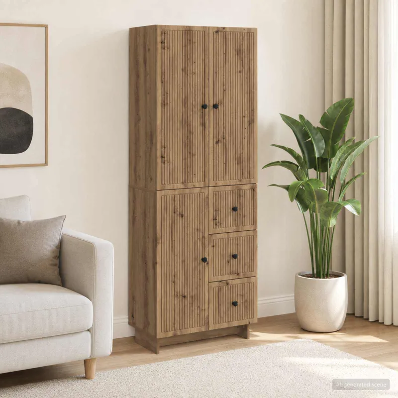 Spintelė 2 pcs 66 x 34,5 x 90 cm Apdirbta mediena