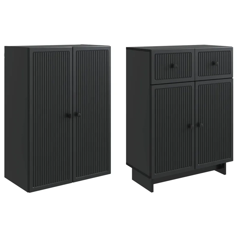 Spintelė 2 pcs 66 x 34,5 x 90 cm Apdirbta mediena
