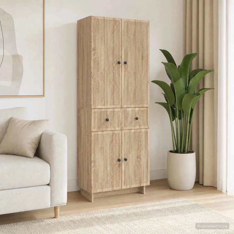Spintelė 2 pcs 66 x 34,5 x 90 cm Apdirbta mediena