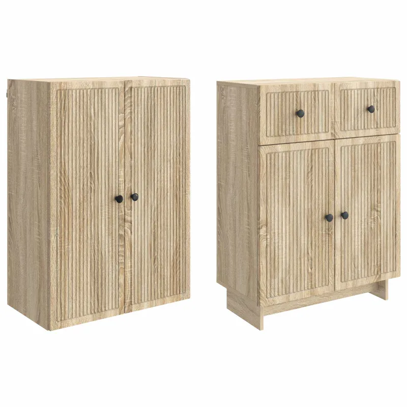 Spintelė 2 pcs 66 x 34,5 x 90 cm Apdirbta mediena