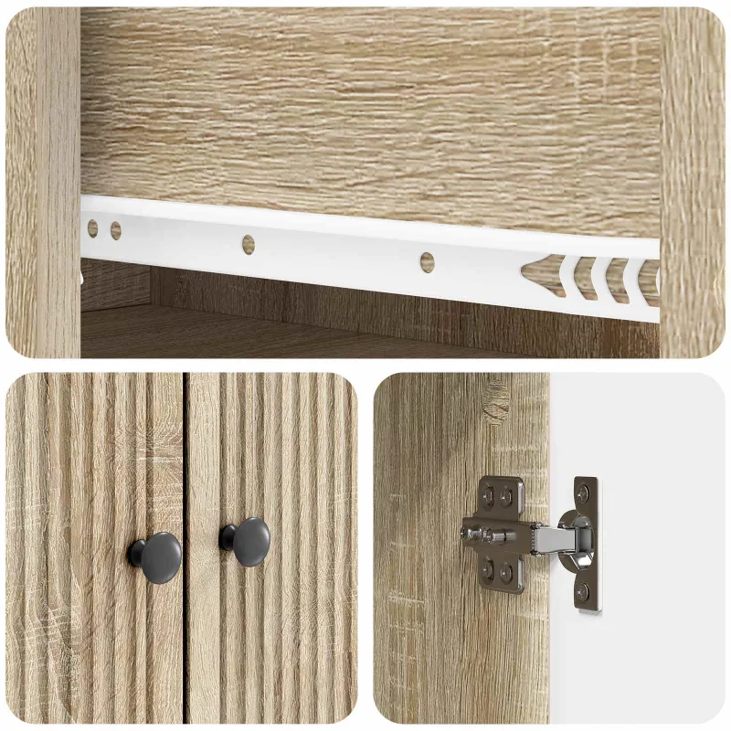 Spintelė 2 pcs 66 x 34,5 x 90 cm Apdirbta mediena