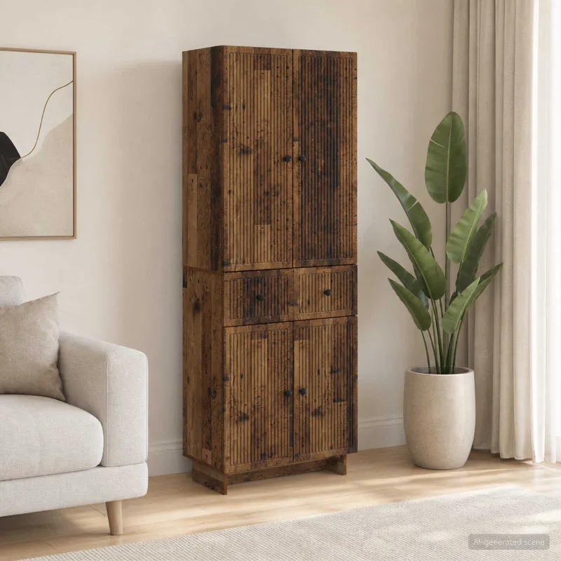 Spintelė 2 pcs 66 x 34,5 x 90 cm Apdirbta mediena