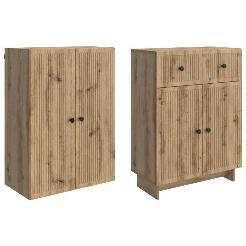 Spintelė 2 pcs 66 x 34,5 x 90 cm Apdirbta mediena