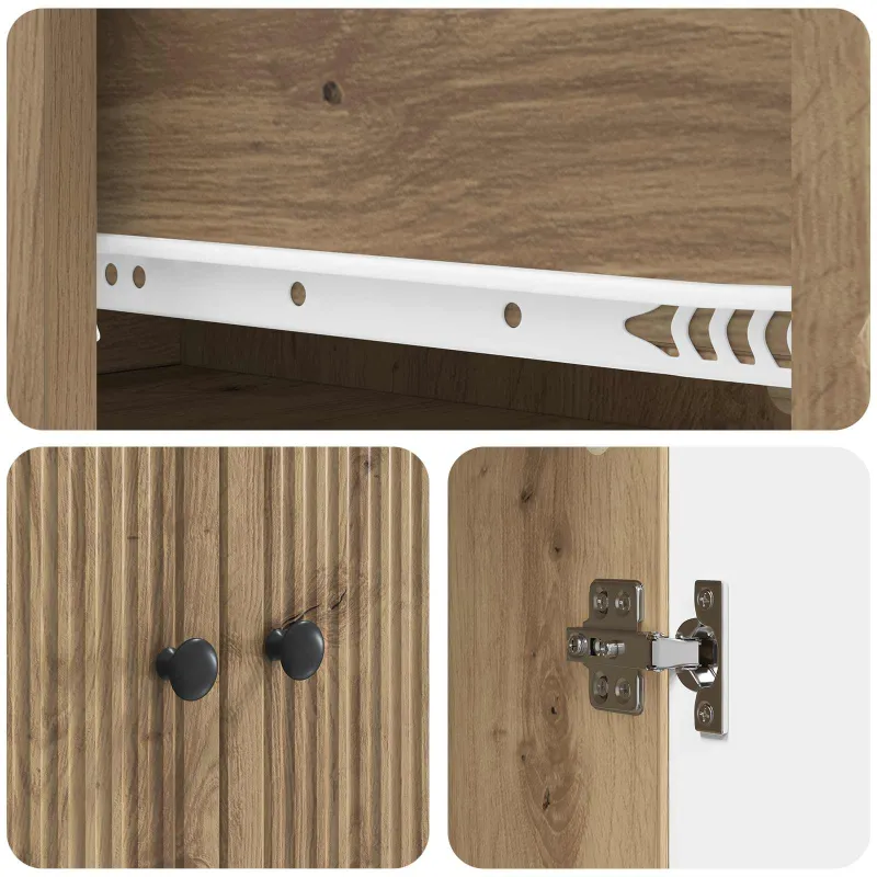 Spintelė 2 pcs 66 x 34,5 x 90 cm Apdirbta mediena