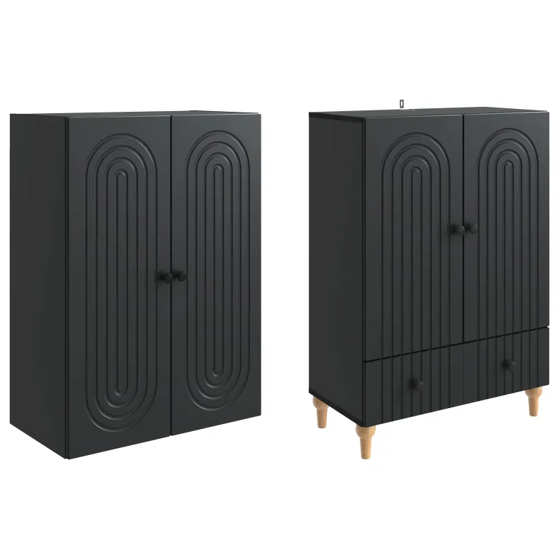 Spintelė 2 pcs 66 x 34,5 x 95 cm Apdirbta mediena