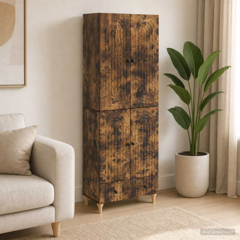 Spintelė 2 pcs 66 x 34,5 x 95 cm Apdirbta mediena