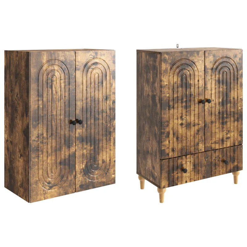 Spintelė 2 pcs 66 x 34,5 x 95 cm Apdirbta mediena