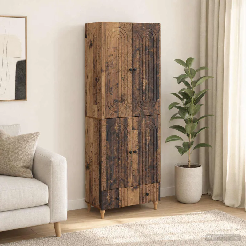 Spintelė 2 pcs 66 x 34,5 x 95 cm Apdirbta mediena