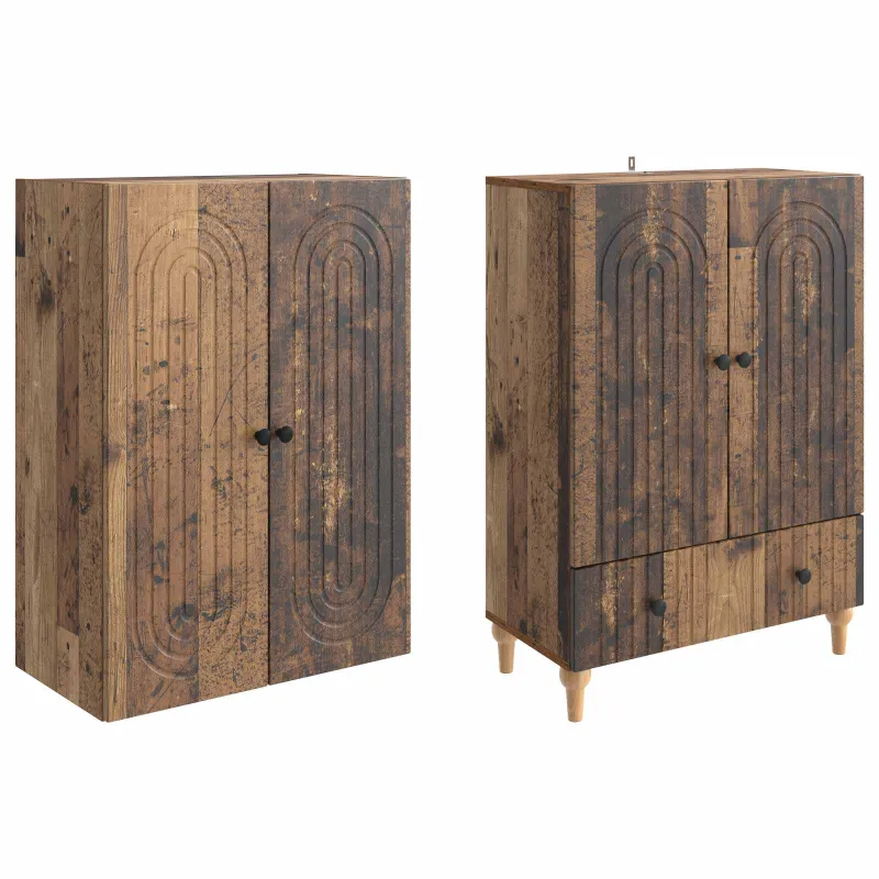 Spintelė 2 pcs 66 x 34,5 x 95 cm Apdirbta mediena