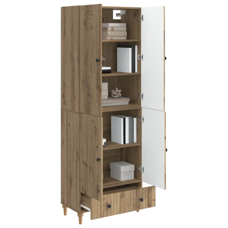 Spintelė 2 pcs 66 x 34,5 x 95 cm Apdirbta mediena