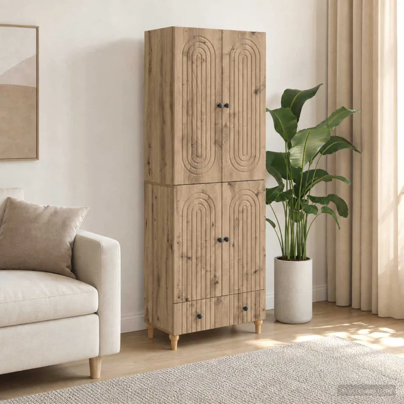 Spintelė 2 pcs 66 x 34,5 x 95 cm Apdirbta mediena