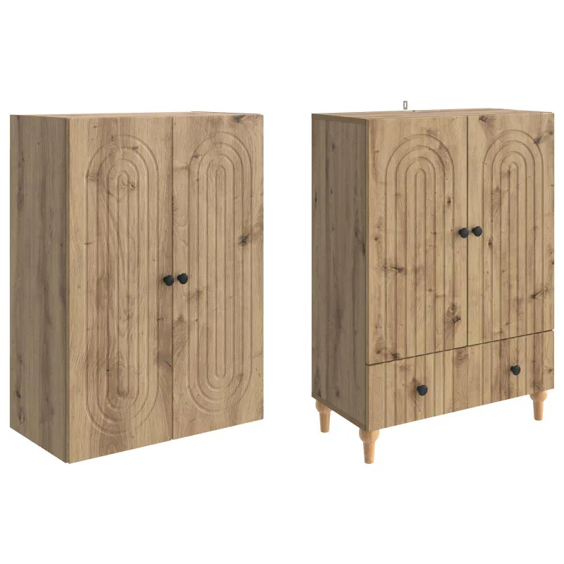 Spintelė 2 pcs 66 x 34,5 x 95 cm Apdirbta mediena
