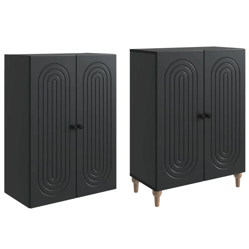 Spintelė 2 pcs 66 x 34,5 x 90 cm Apdirbta mediena