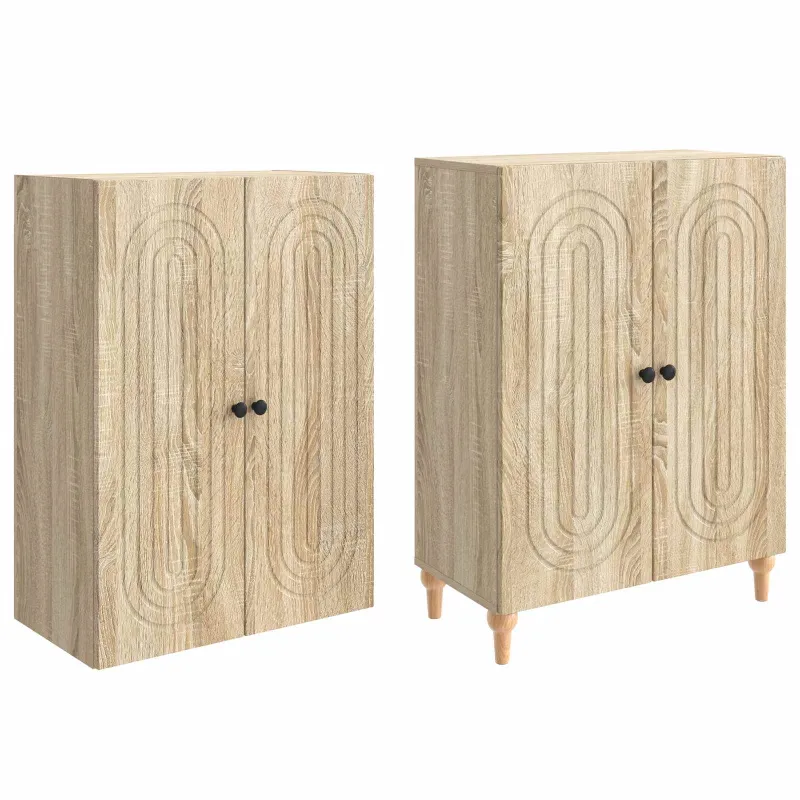 Spintelė 2 pcs 66 x 34,5 x 90 cm Apdirbta mediena