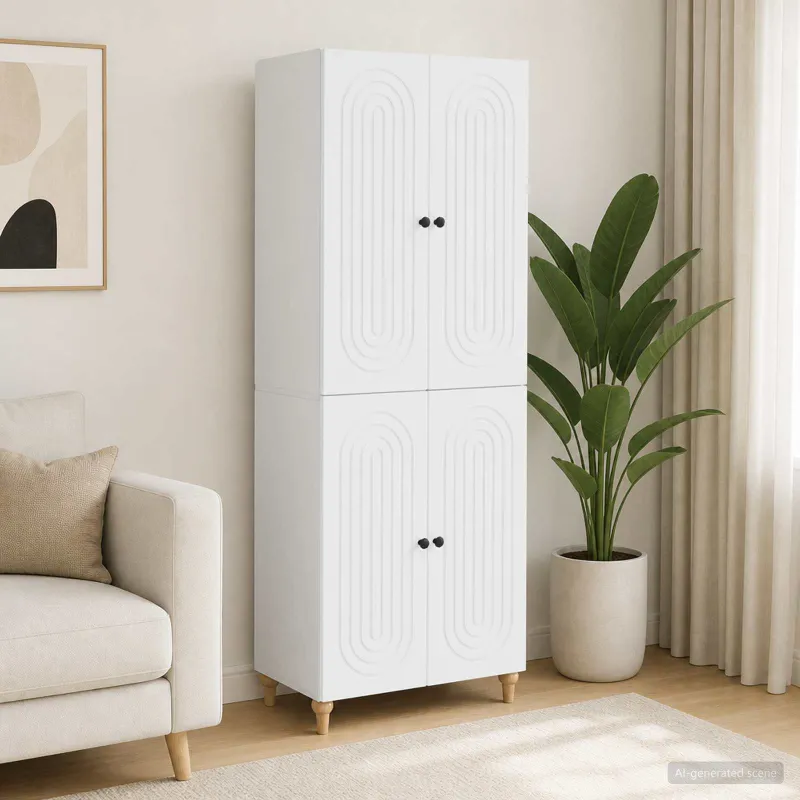 Spintelė 2 pcs 66 x 34,5 x 90 cm Apdirbta mediena