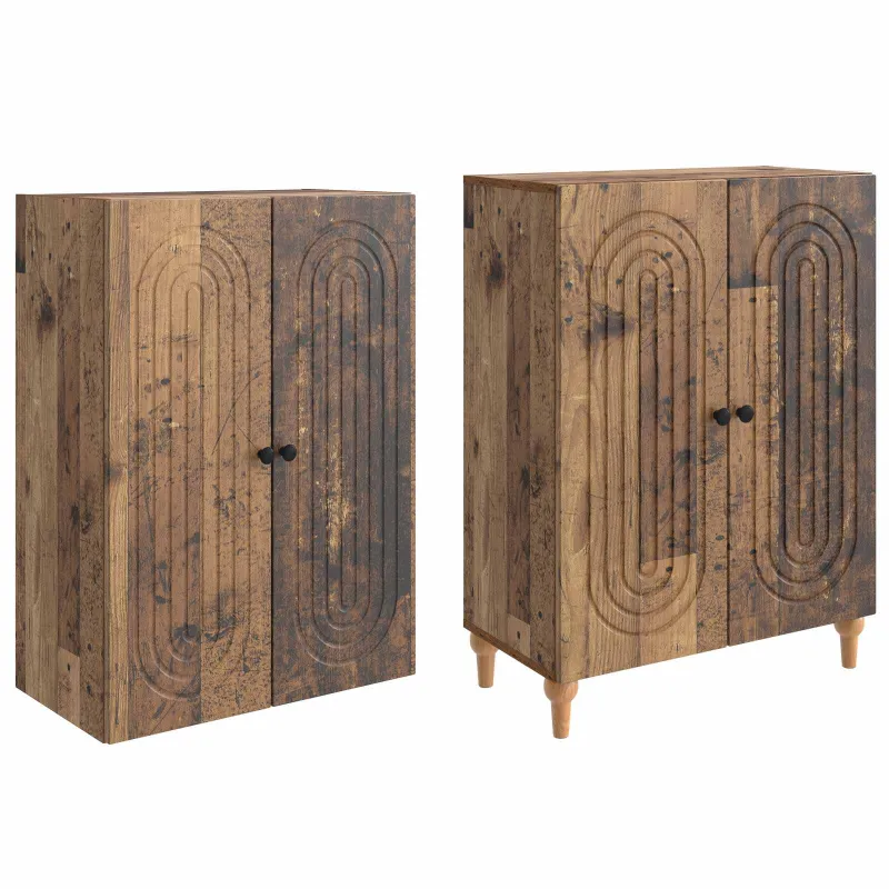 Spintelė 2 pcs 66 x 34,5 x 90 cm Apdirbta mediena