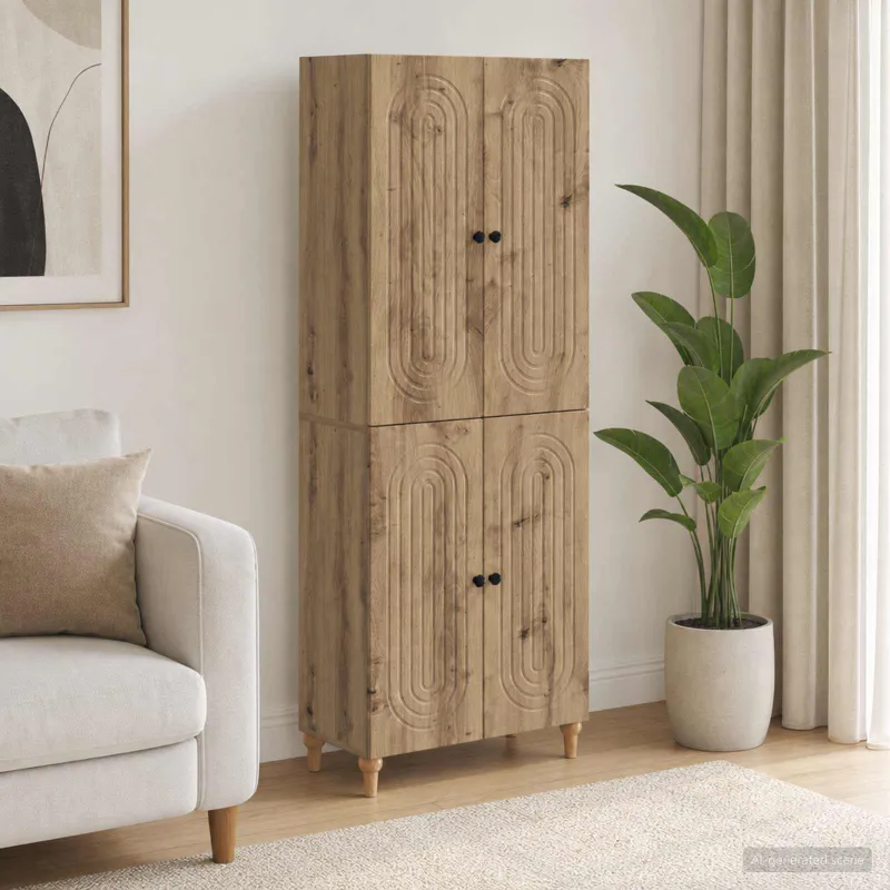 Spintelė 2 pcs 66 x 34,5 x 90 cm Apdirbta mediena