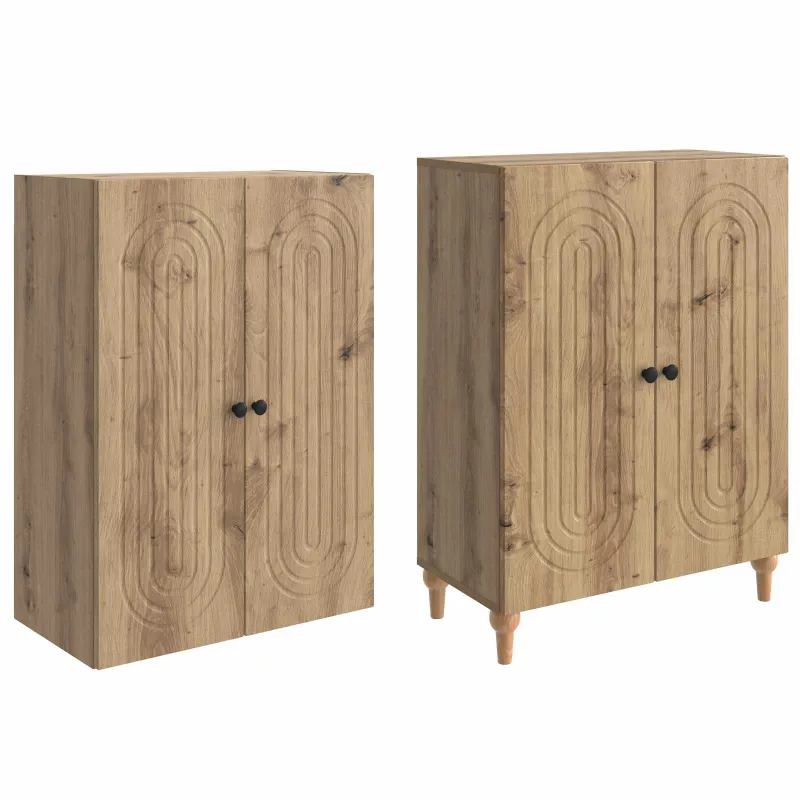 Spintelė 2 pcs 66 x 34,5 x 90 cm Apdirbta mediena