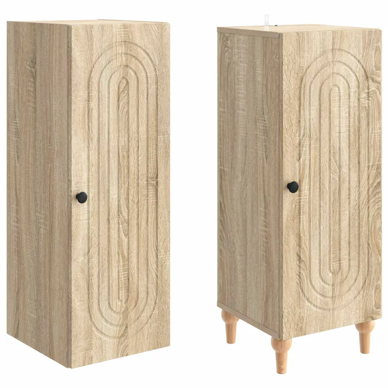 Spintelė 2 pcs Sonoma ąžuolas Apdirbta mediena