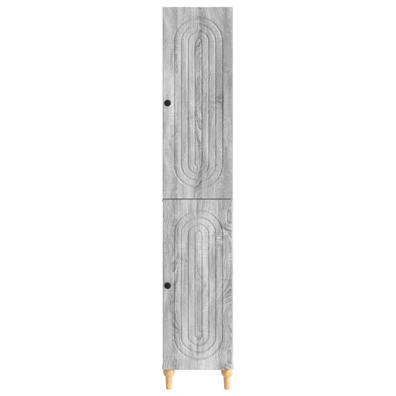 Spintelė 2 pcs Pilka Sonoma Apdirbta mediena