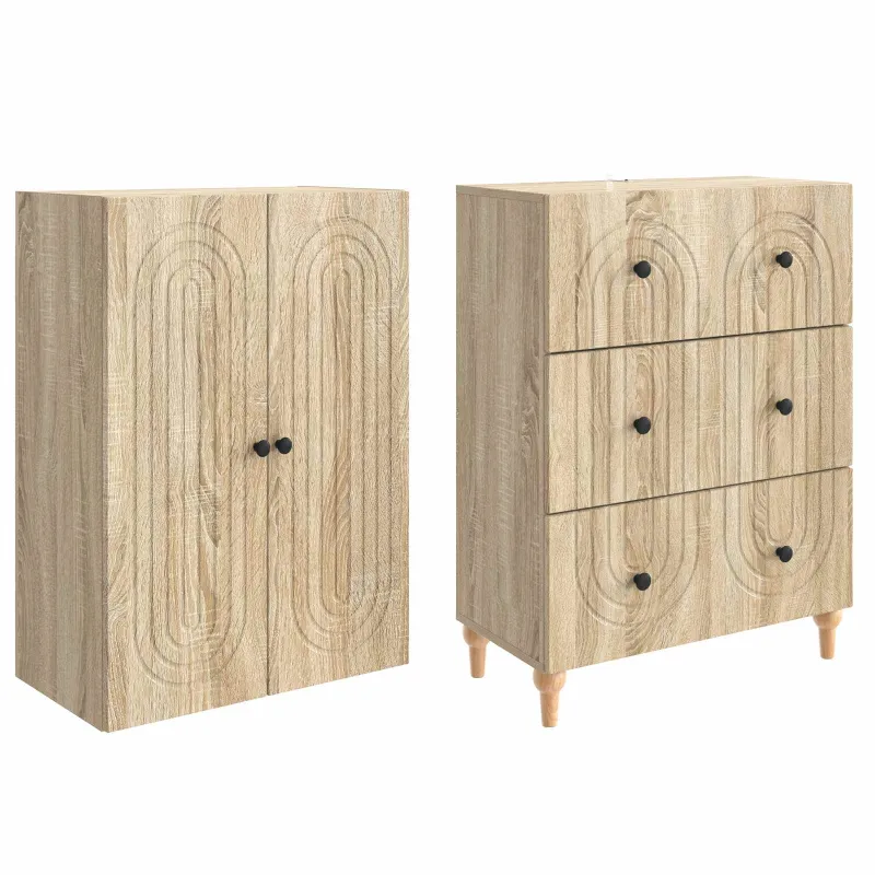 Spintelė 2 pcs 66 x 34,5 x 90 cm Apdirbta mediena