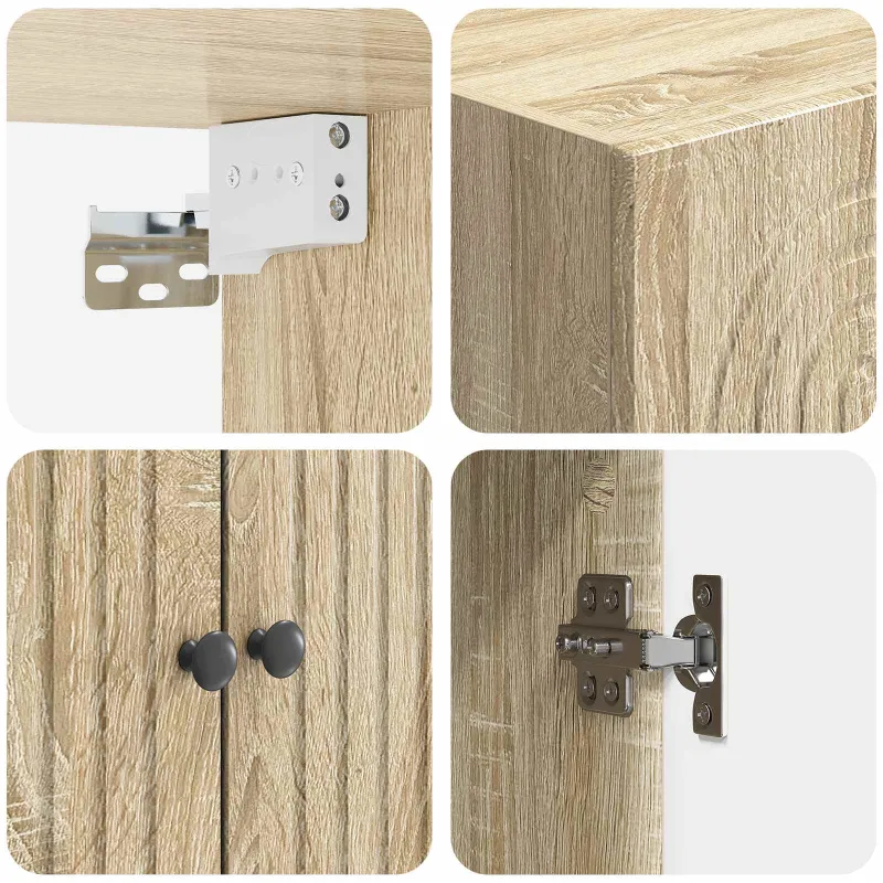 Spintelė 2 pcs 66 x 34,5 x 90 cm Apdirbta mediena