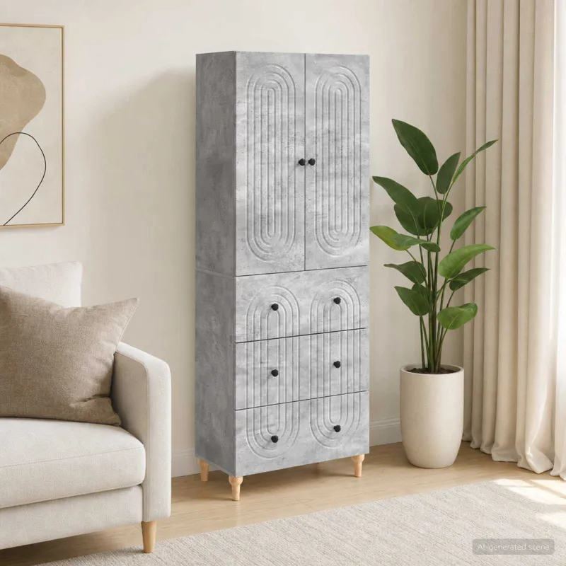Spintelė 2 pcs 66 x 34,5 x 90 cm Apdirbta mediena