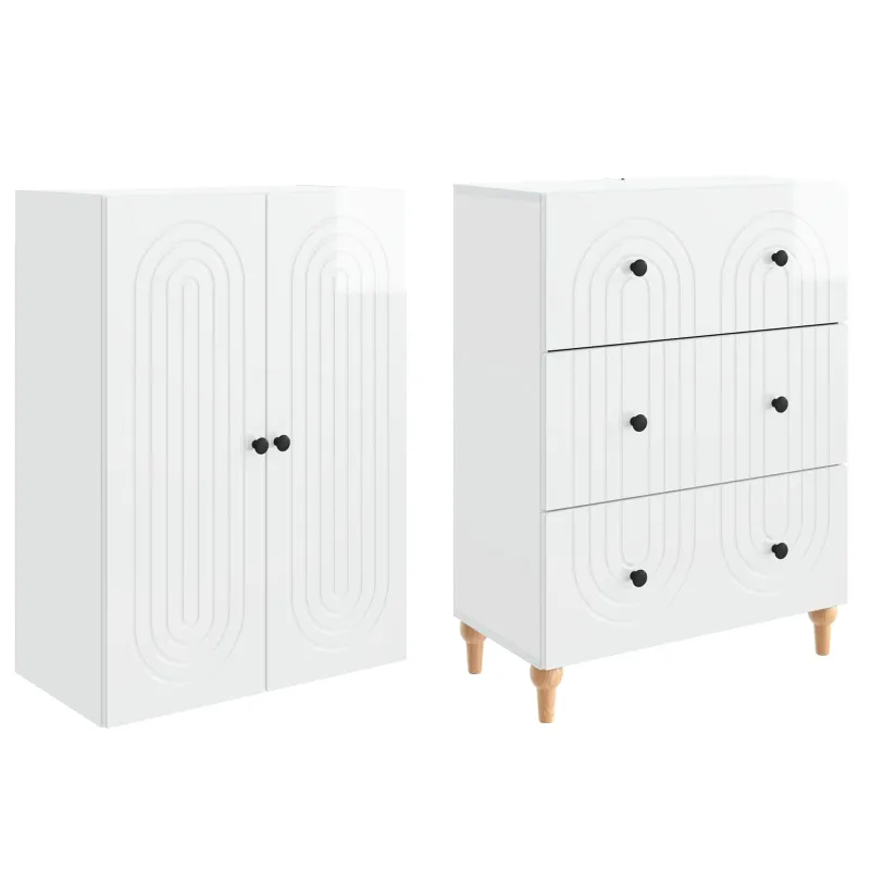 Spintelė 2 pcs 66 x 34,5 x 90 cm Apdirbta mediena