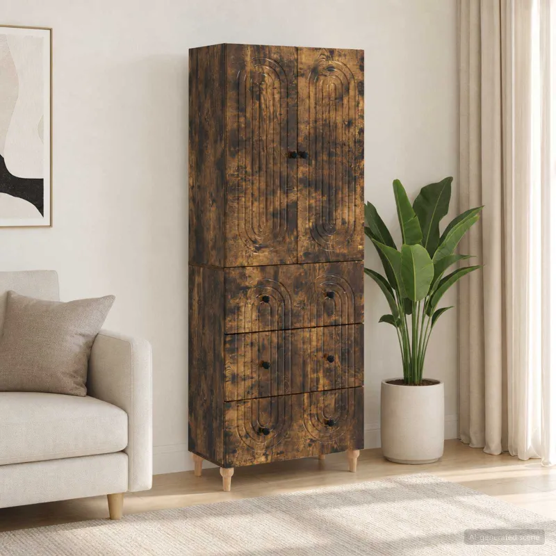 Spintelė 2 pcs 66 x 34,5 x 90 cm Apdirbta mediena