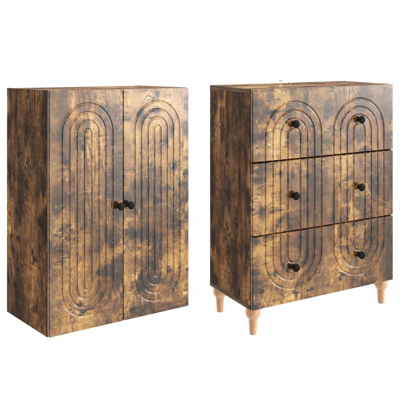 Spintelė 2 pcs 66 x 34,5 x 90 cm Apdirbta mediena