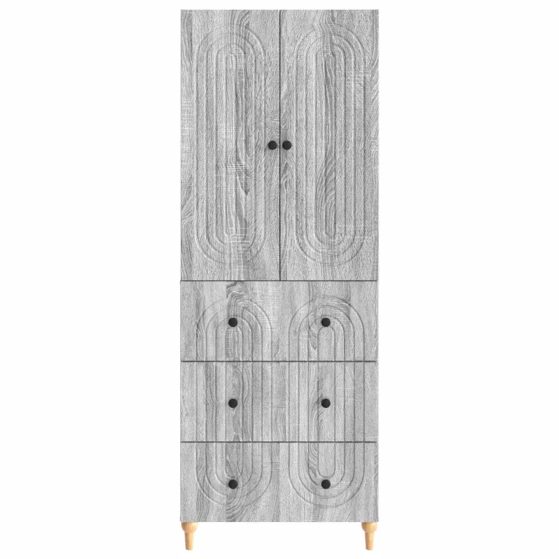 Spintelė 2 pcs Pilka Sonoma 66 x 34,5 x 90 cm Apdirbta mediena