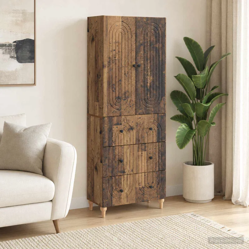 Spintelė 2 pcs 66 x 34,5 x 90 cm Apdirbta mediena