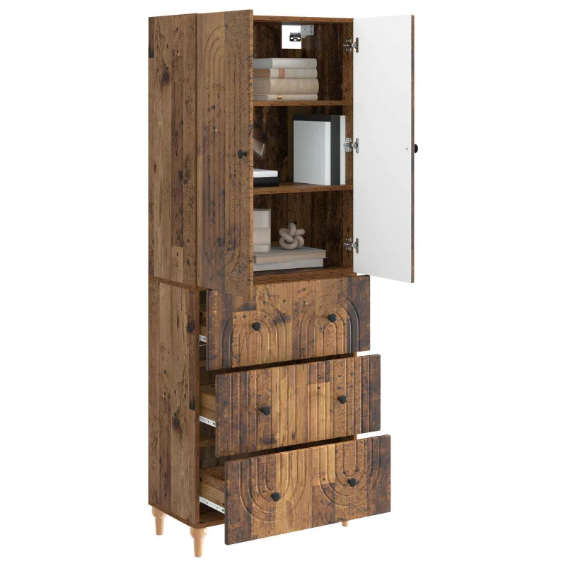 Spintelė 2 pcs 66 x 34,5 x 90 cm Apdirbta mediena