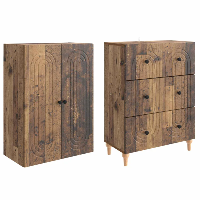Spintelė 2 pcs 66 x 34,5 x 90 cm Apdirbta mediena