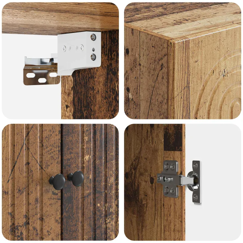 Spintelė 2 pcs 66 x 34,5 x 90 cm Apdirbta mediena