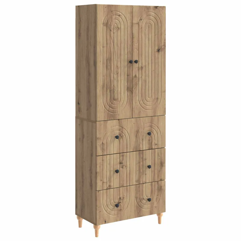 Spintelė 2 pcs 66 x 34,5 x 90 cm Apdirbta mediena