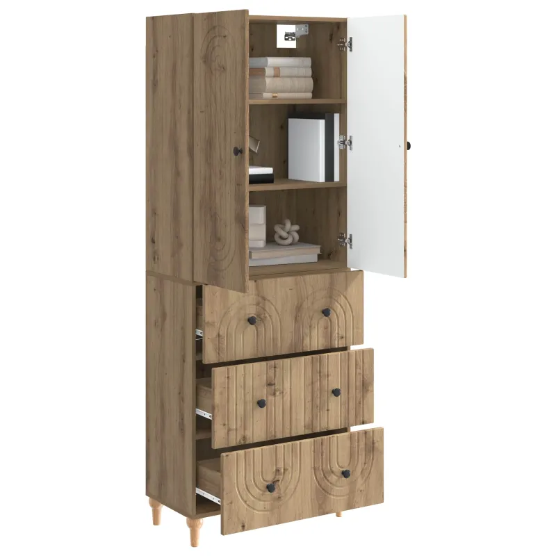 Spintelė 2 pcs 66 x 34,5 x 90 cm Apdirbta mediena