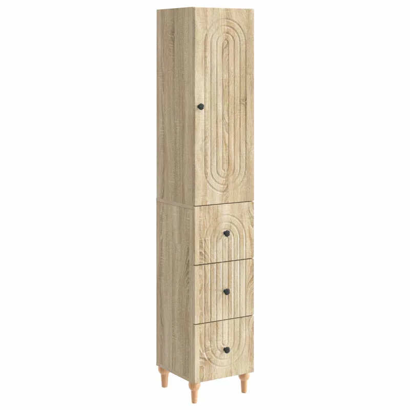 Spintelė 2 pcs 33 x 34,5 x 90 cm Apdirbta mediena