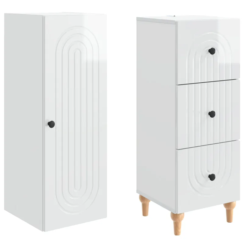 Spintelė 2 pcs 33 x 34,5 x 90 cm Apdirbta mediena