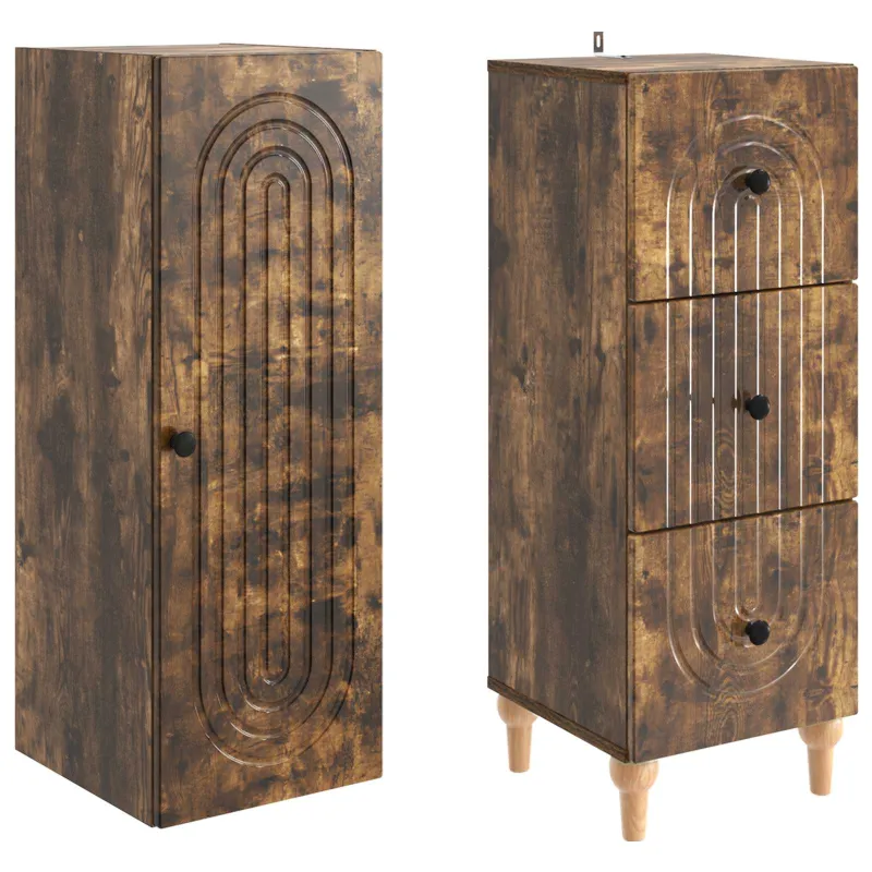 Spintelė 2 pcs 33 x 34,5 x 90 cm Apdirbta mediena
