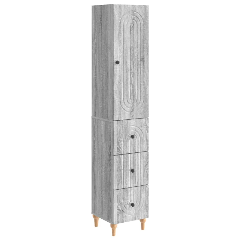 Spintelė 2 pcs 33 x 34,5 x 90 cm Apdirbta mediena
