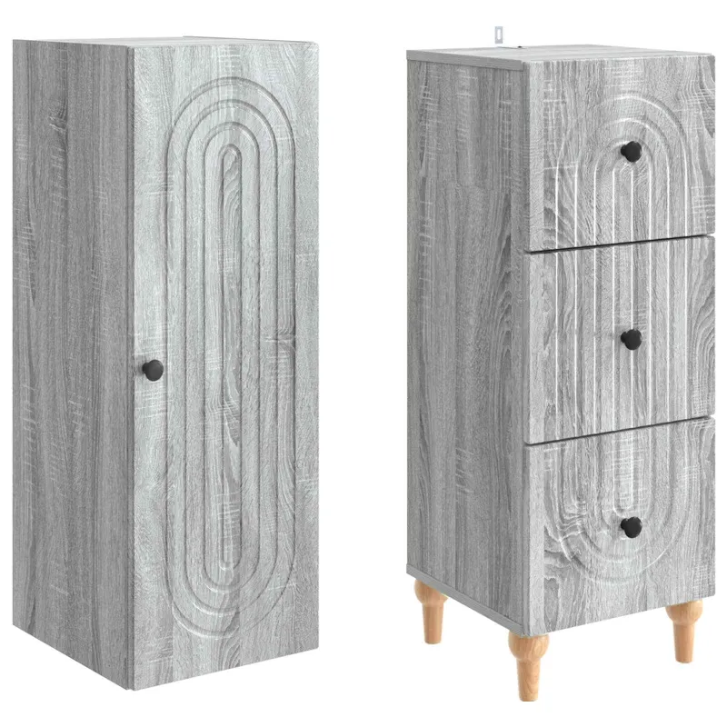 Spintelė 2 pcs 33 x 34,5 x 90 cm Apdirbta mediena
