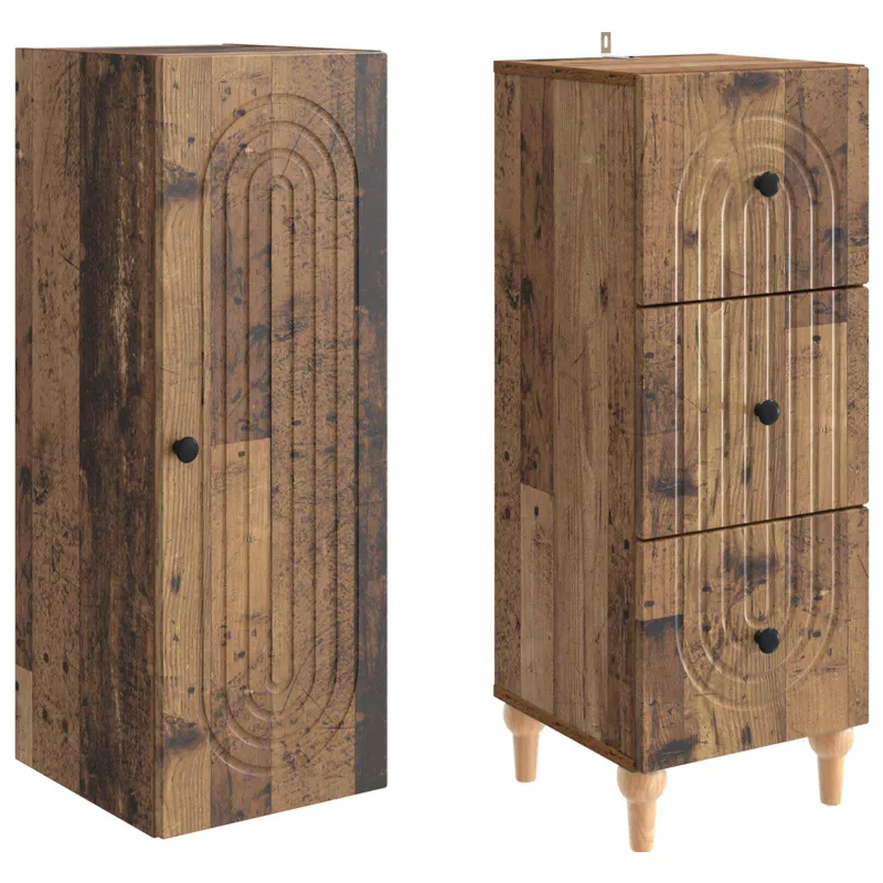 Spintelė 2 pcs 33 x 34,5 x 90 cm Apdirbta mediena