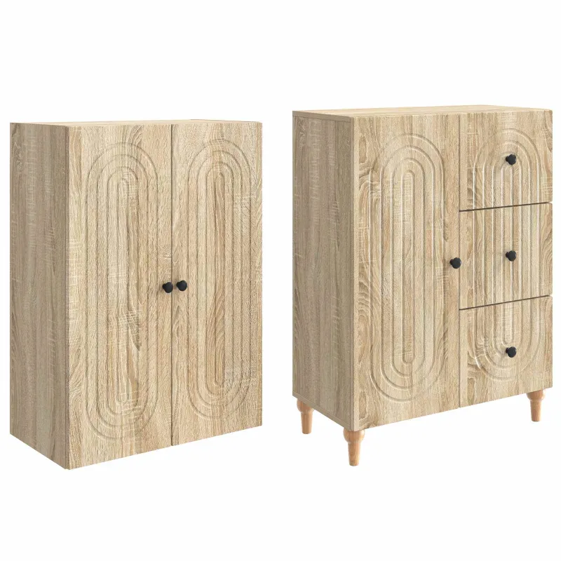 Spintelė 2 pcs 66 x 34,5 x 90 cm Apdirbta mediena