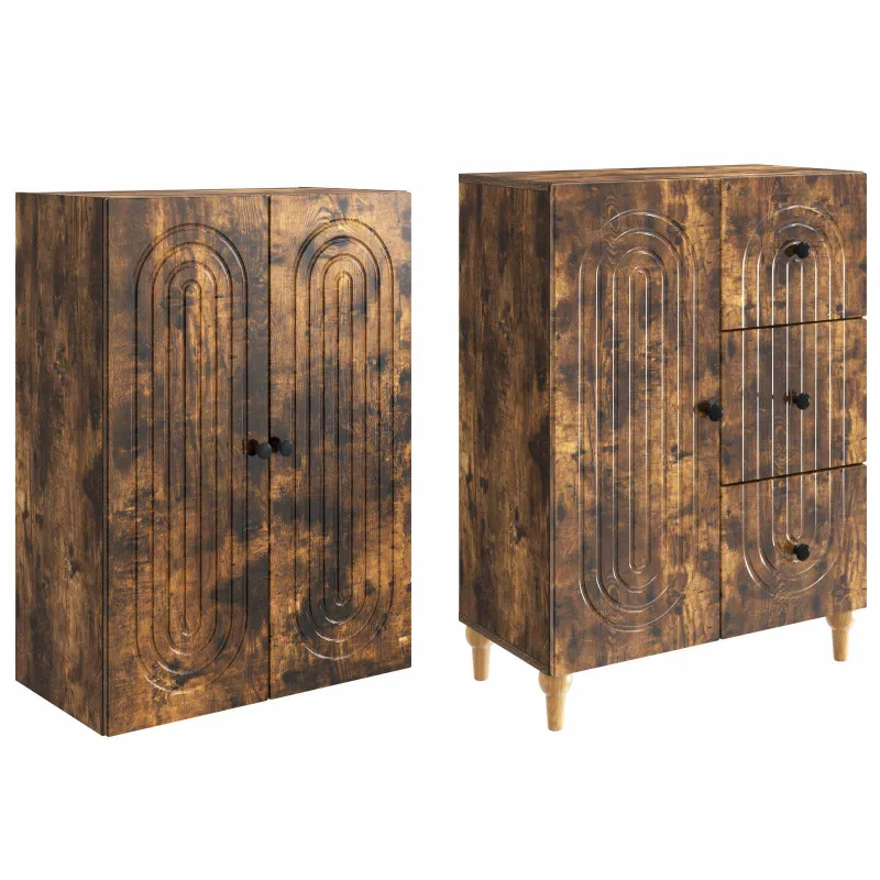 Spintelė 2 pcs 66 x 34,5 x 90 cm Apdirbta mediena