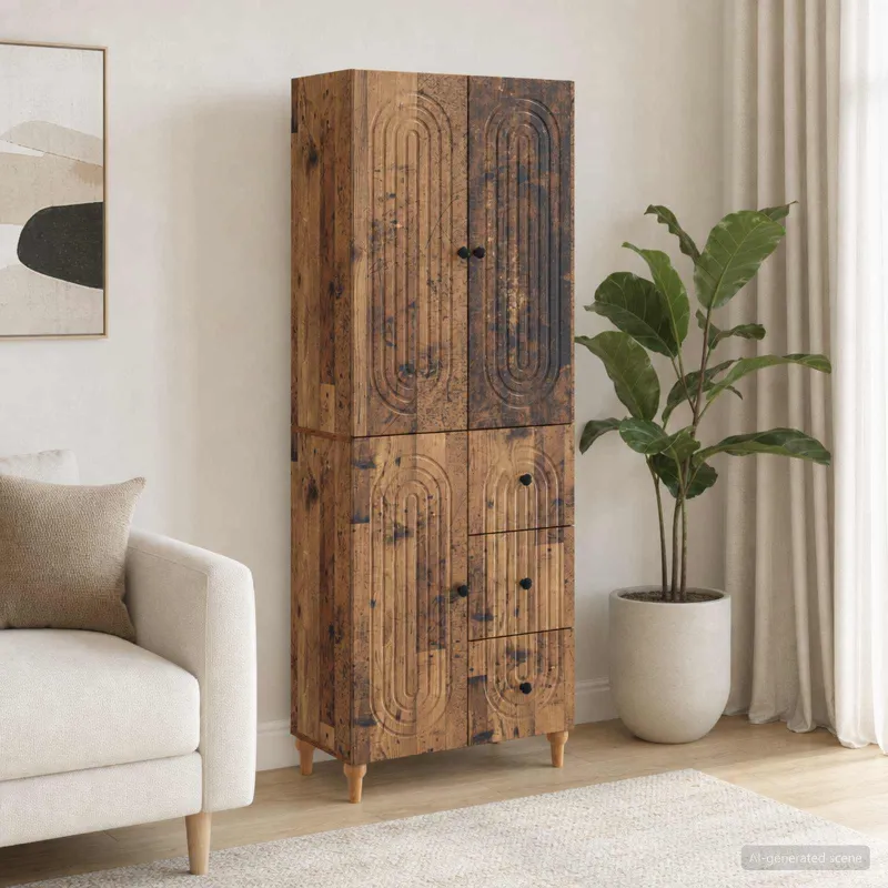 Spintelė 2 pcs 66 x 34,5 x 90 cm Apdirbta mediena