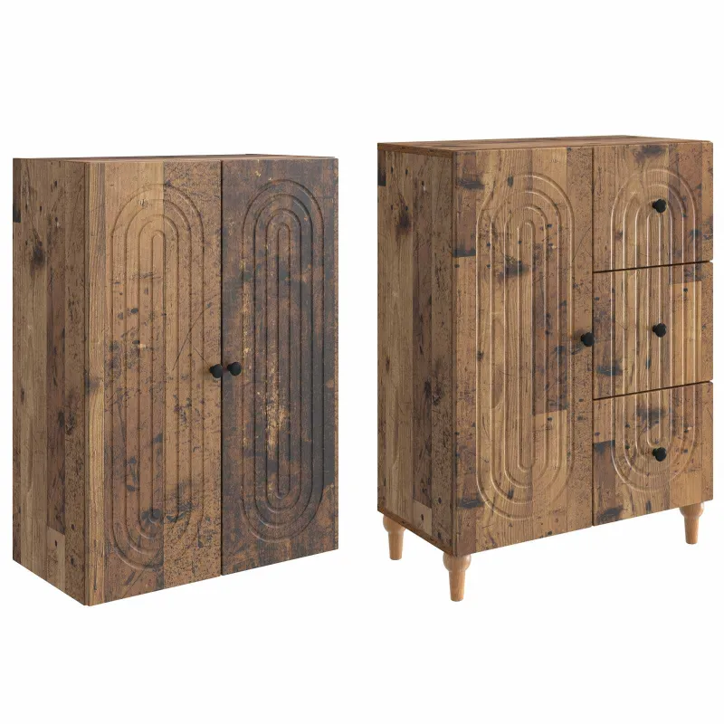 Spintelė 2 pcs 66 x 34,5 x 90 cm Apdirbta mediena
