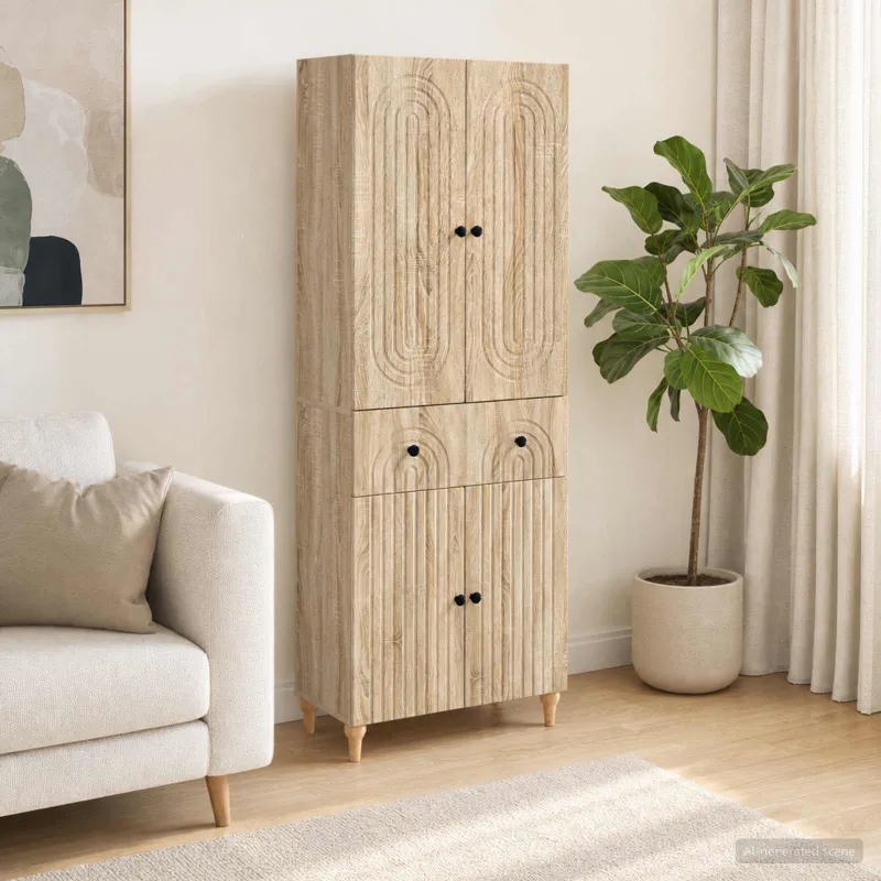 Spintelė 2 pcs 66 x 34,5 x 90 cm Apdirbta mediena